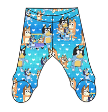 Load image into Gallery viewer, Oh Biscuits! Newborn Footed Pants