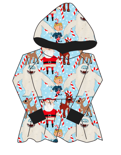 Reindeer Games Peplum Hoodie (or Crewneck)
