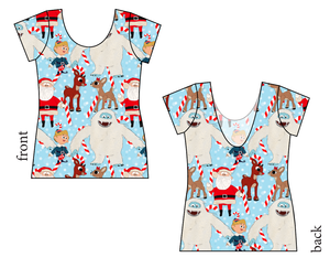 Reindeer Games Ladies' Low Back Ballerina Tee