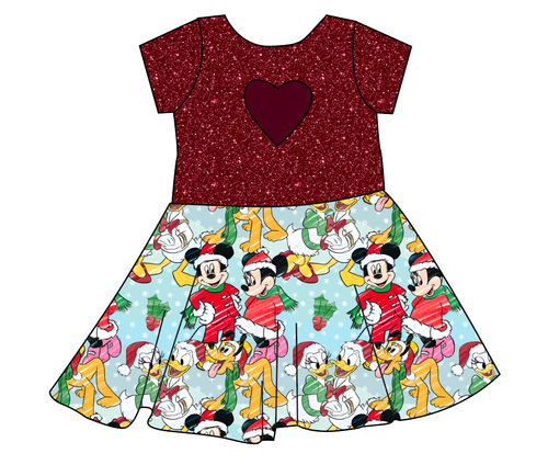 Mickey Wonderland Molly Heart Back Twirly Dress