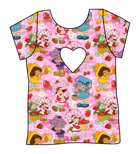 Berry Besties Cambria Heart Back Tee