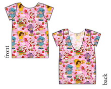 Load image into Gallery viewer, Berry Besties Low Back Ballerina Tee