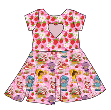 Load image into Gallery viewer, Berry Besties Molly Heart Back Twirly Dress