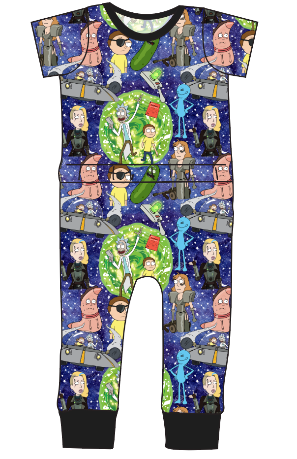 Wubba Lubba Dub Dub Bennett Pants and Shorts Length T-Shirt Romper