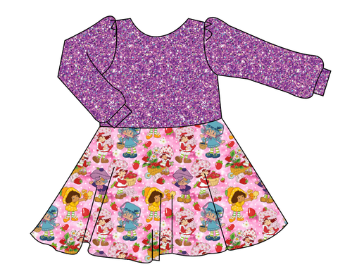 Berry Besties Prairie Dress