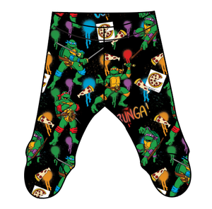 Cowabunga! Ninja Turtles Newborn Footed Pants