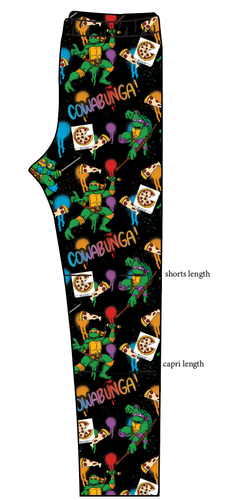 Cowabunga! Ninja Turtles Basic Leggings