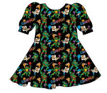 Load image into Gallery viewer, Cowabunga! Ninja Turtles Prairie Dress