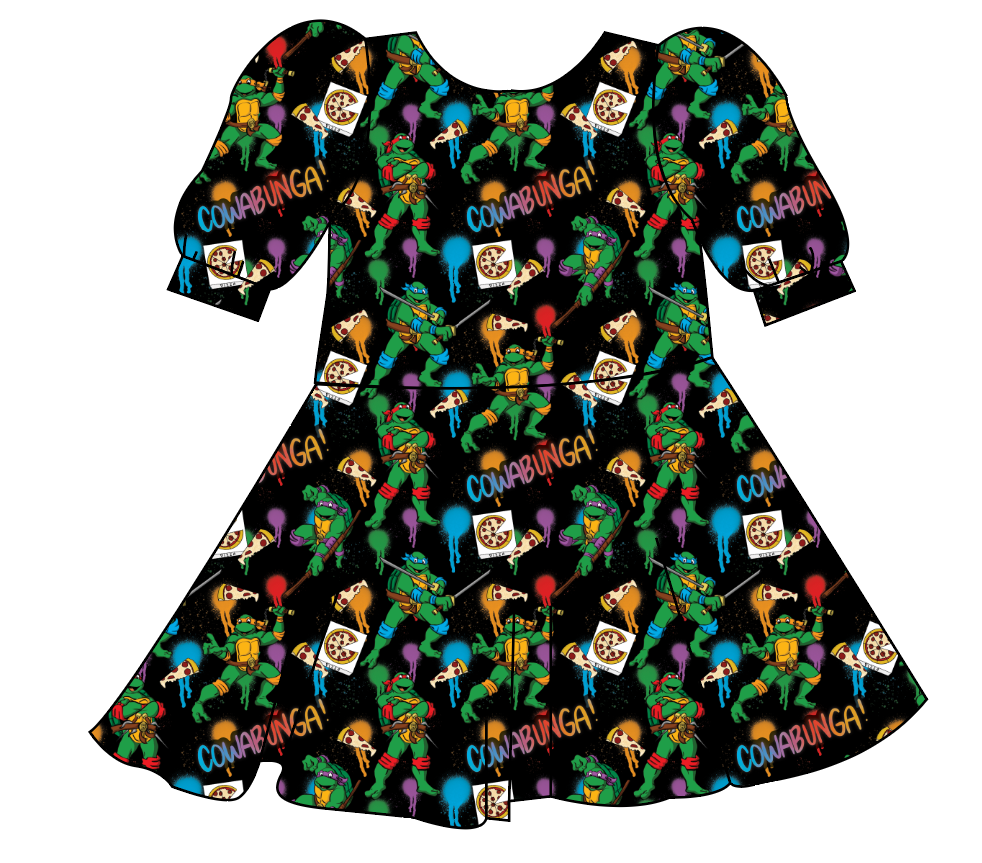 Cowabunga! Ninja Turtles Prairie Dress