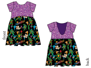 Cowabunga! Ninja Turtles Low Back Dress