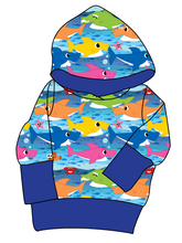 Load image into Gallery viewer, Shark Family Grow With Me Hoodie (or Crewneck)