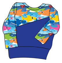 Load image into Gallery viewer, Shark Family Grow With Me Hoodie (or Crewneck)