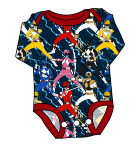 Mighty Morphin Lap Neck Bodysuit