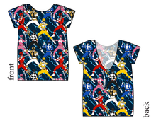 Load image into Gallery viewer, Mighty Morphin Low Back Ballerina Tee