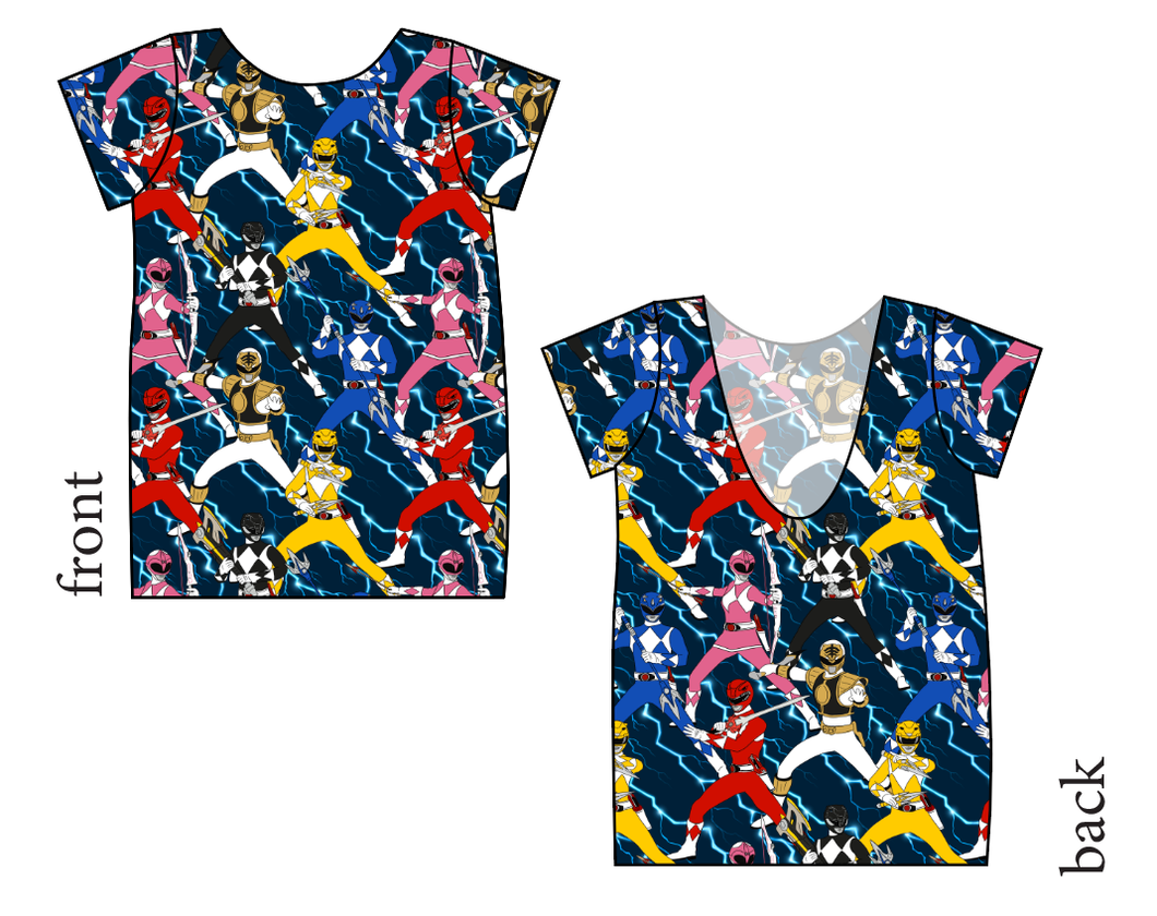 Mighty Morphin Low Back Ballerina Tee