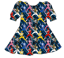 Load image into Gallery viewer, Mighty Morphin Prairie Dress