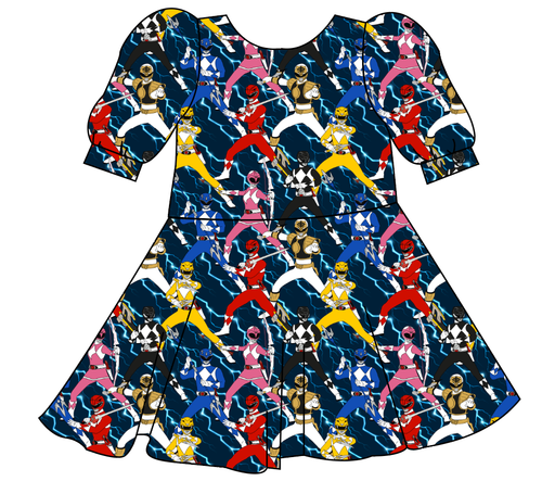 Mighty Morphin Prairie Dress