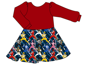 Mighty Morphin Prairie Dress