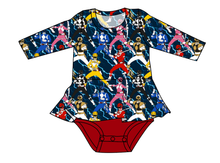 Load image into Gallery viewer, Mighty Morphin Peplum Top