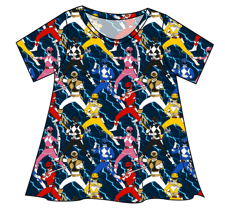 Mighty Morphin Ladies' Swing Tee