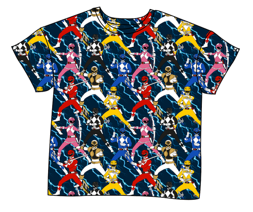 Mighty Morphin Ladies' Oversized Tee