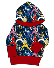 Load image into Gallery viewer, Mighty Morphin Grow With Me Hoodie (or Crewneck)