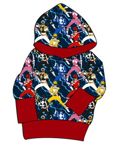 Mighty Morphin Grow With Me Hoodie (or Crewneck)