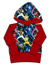 Load image into Gallery viewer, Mighty Morphin Grow With Me Hoodie (or Crewneck)