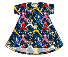 Load image into Gallery viewer, Mighty Morphin Basic T-Shirt Dress