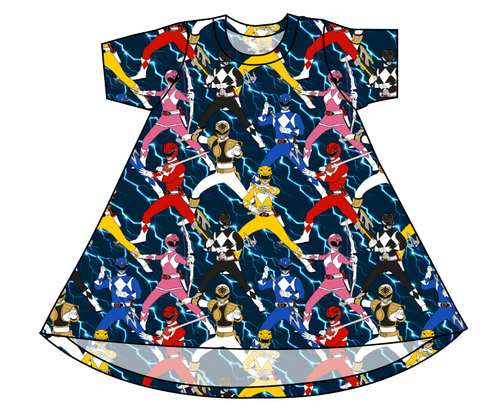 Mighty Morphin Basic T-Shirt Dress