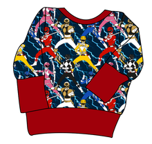 Load image into Gallery viewer, Mighty Morphin Grow With Me Hoodie (or Crewneck)