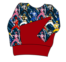 Load image into Gallery viewer, Mighty Morphin Grow With Me Hoodie (or Crewneck)