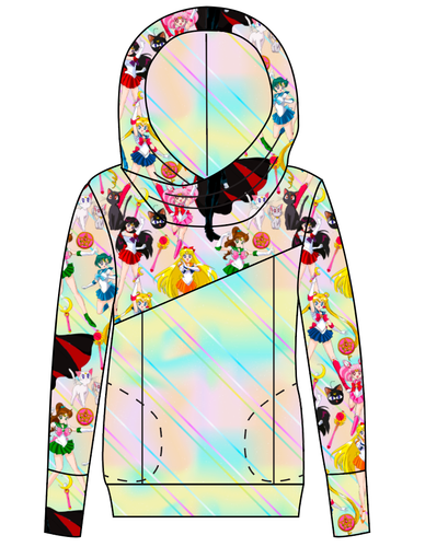 Sailor Scouts Ladies Hoodie