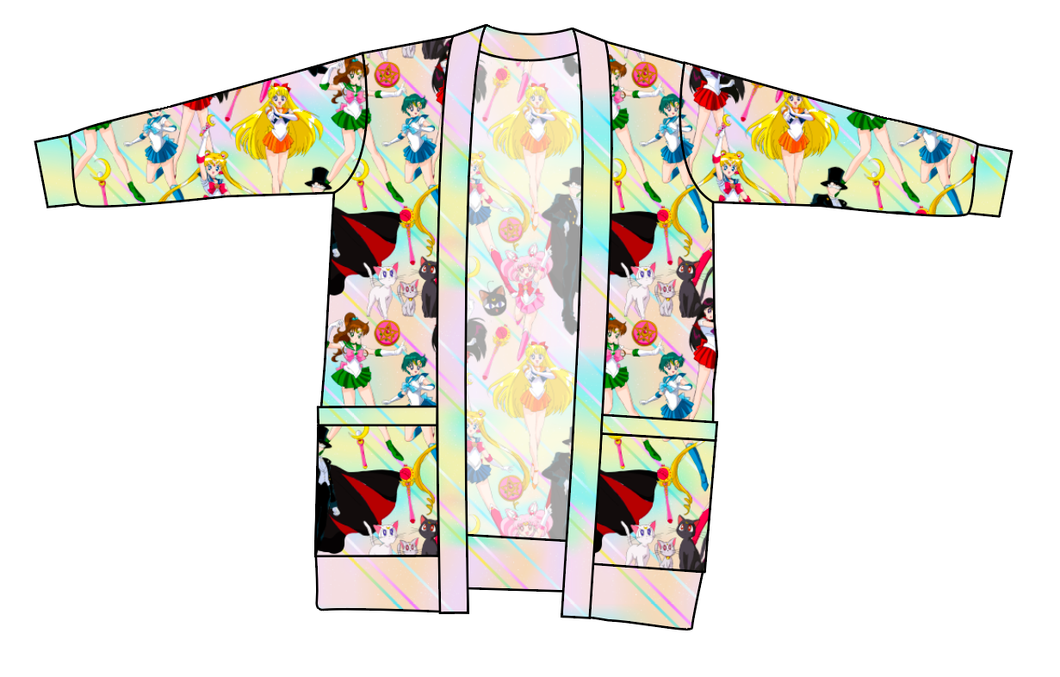 Sailor Scouts Ladies' Grandpa Cardigan