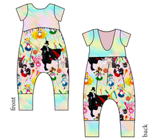 Load image into Gallery viewer, Sailor Scouts Low Back Romper and Bubble Romper
