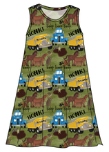 Load image into Gallery viewer, Blue Truck &amp; Friends Ladies&#39; Swing Dress