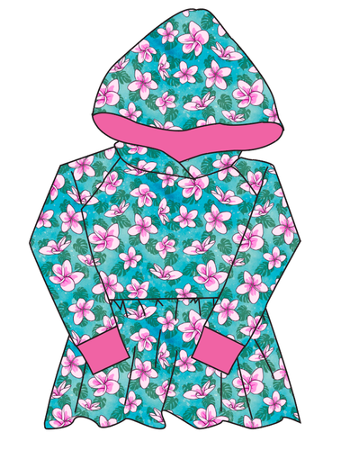 Aloha Peplum Hoodie (or Crewneck)