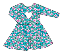 Load image into Gallery viewer, Aloha Molly Heart Back Twirly Dress