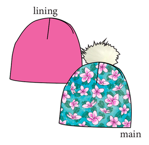 Aloha Slouchy Beanie (Reversible!)