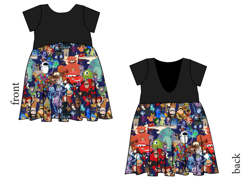 Animation Station Low Back Dress