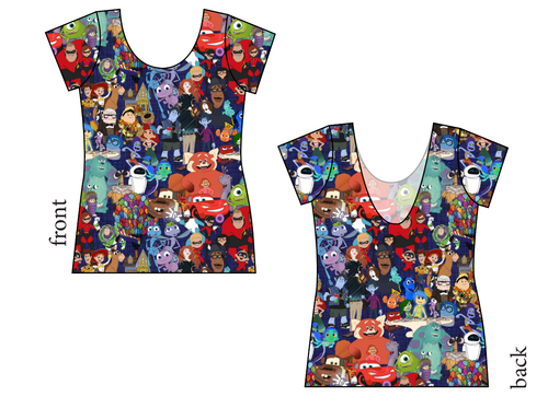 Animation Station Ladies' Low Back Ballerina Tee