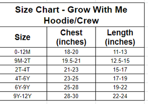 Minnie Check Grow With Me Hoodie (or Crewneck)