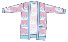 Load image into Gallery viewer, Rose Paper Boat Bunnies Kids Grandpa Cardigan