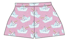 Load image into Gallery viewer, Rose Paper Boat Bunnies Ladies&#39; Lounge Shorts