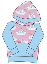 Load image into Gallery viewer, Rose Paper Boat Bunnies Mens&#39; Hoodie