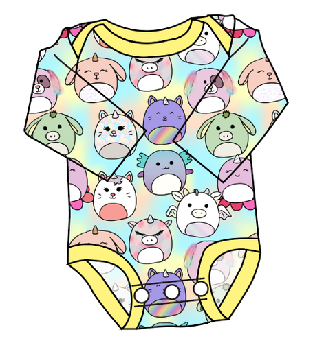 Mythical Squish Friends Lap Neck Bodysuit