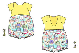 Mythical Squish Friends Low Back Romper and Bubble Romper