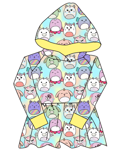 Mythical Squish Friends Peplum Hoodie (or Crewneck)