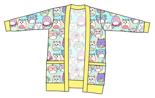 Mythical Squish Friends Kids Grandpa Cardigan