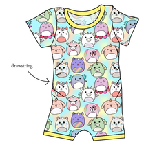 Load image into Gallery viewer, Mythical Squish Friends Grow With Me Pants And Shorts Romper